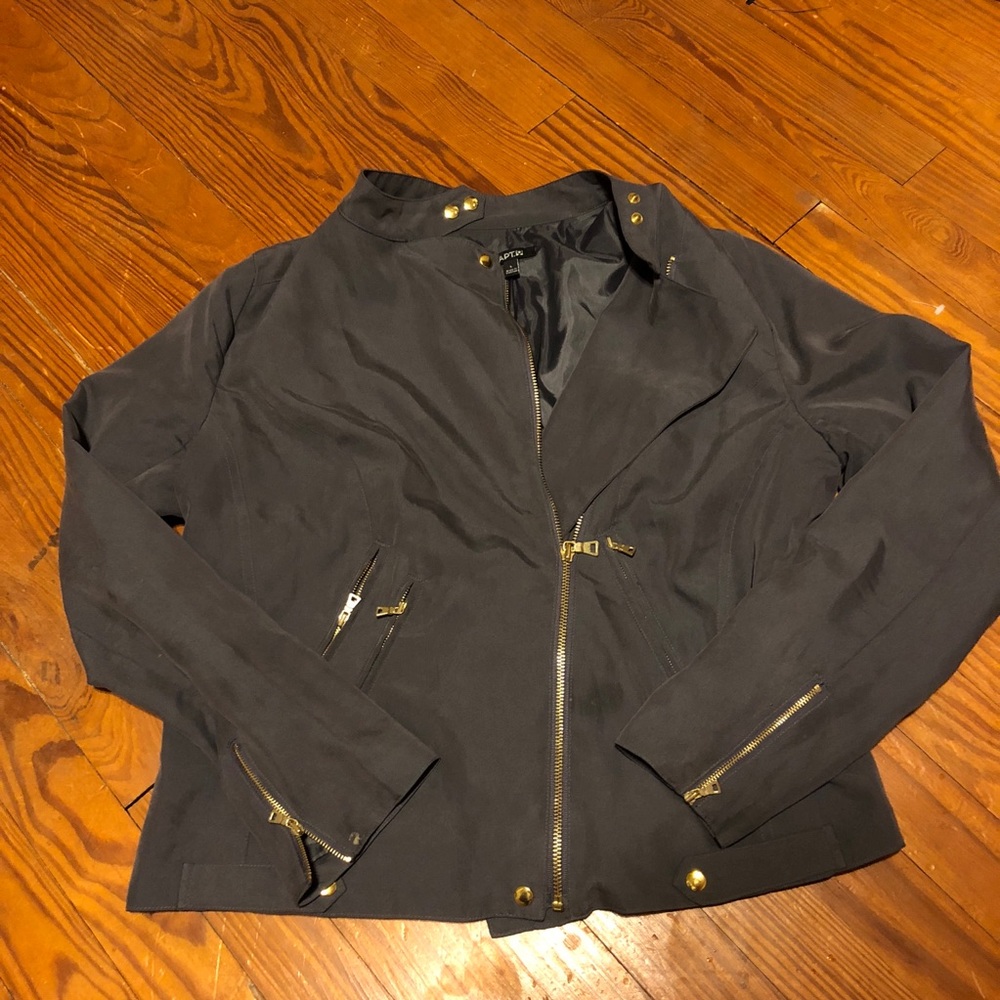 Grey Moto Jacket